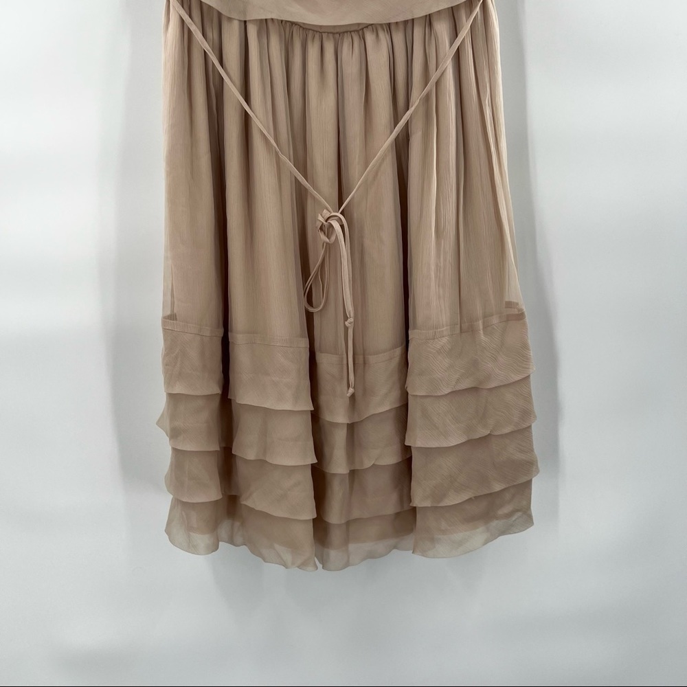 Burlapp brown belted dress 6 - Picture 3 of 12